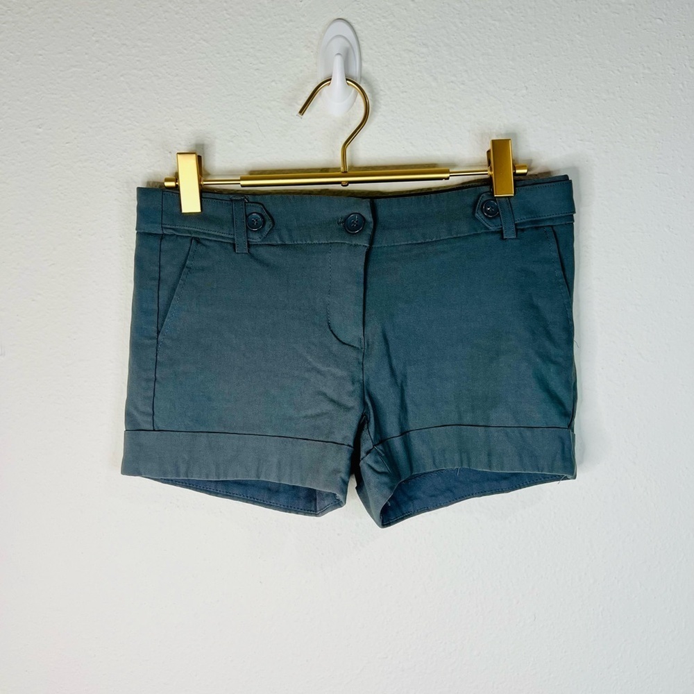 New Mix Women’s Gray Casual Shorts with Button Details Size Medium Minimalist